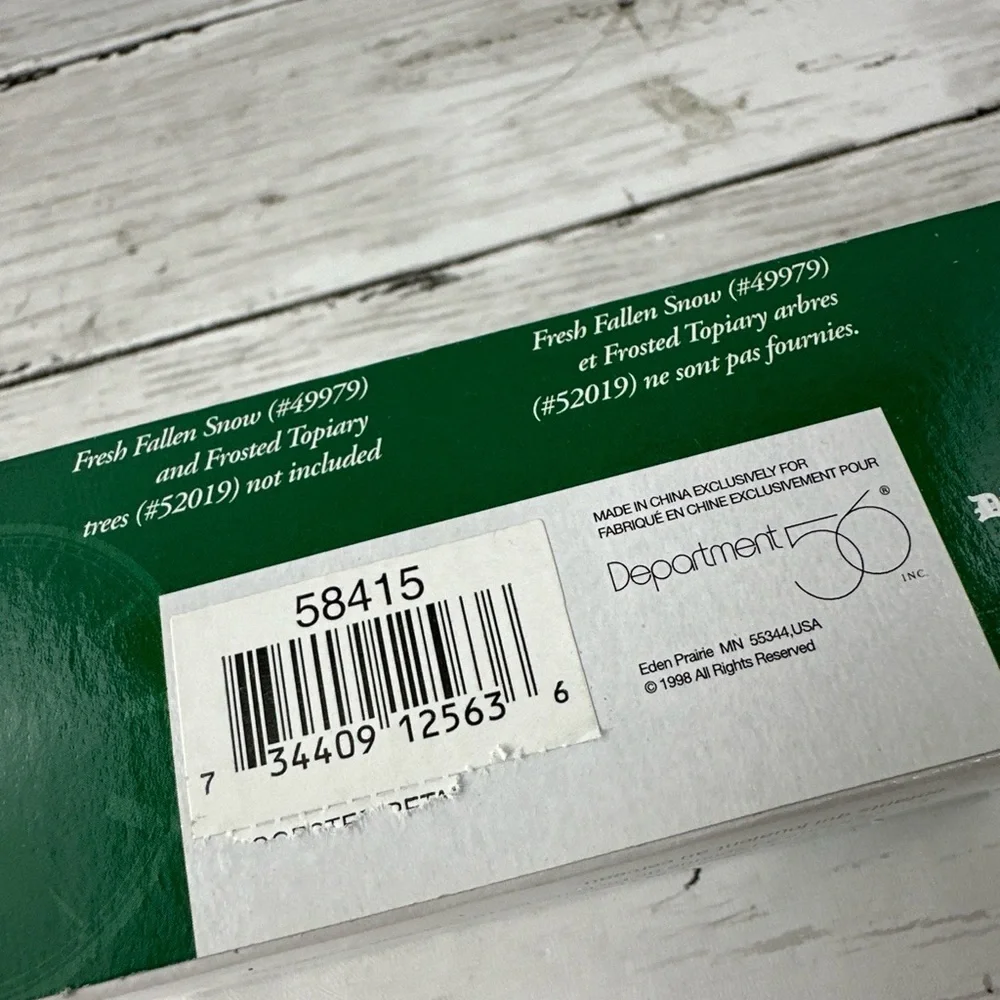 Department 56 CHILD'S PLAY 58415 Christmas Village - Box Rolling Hoops and tree - Picture 7 of 9